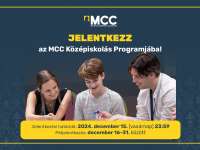 Középiskolások jelentkezését várja az MCC ingyenes tehetséggondozó programjára Középiskolások jelentkezését várja az MCC ingyenes tehetséggondozó programjára